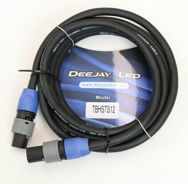 Deejayled STS12 12foot Speakon To Speakon Cabl