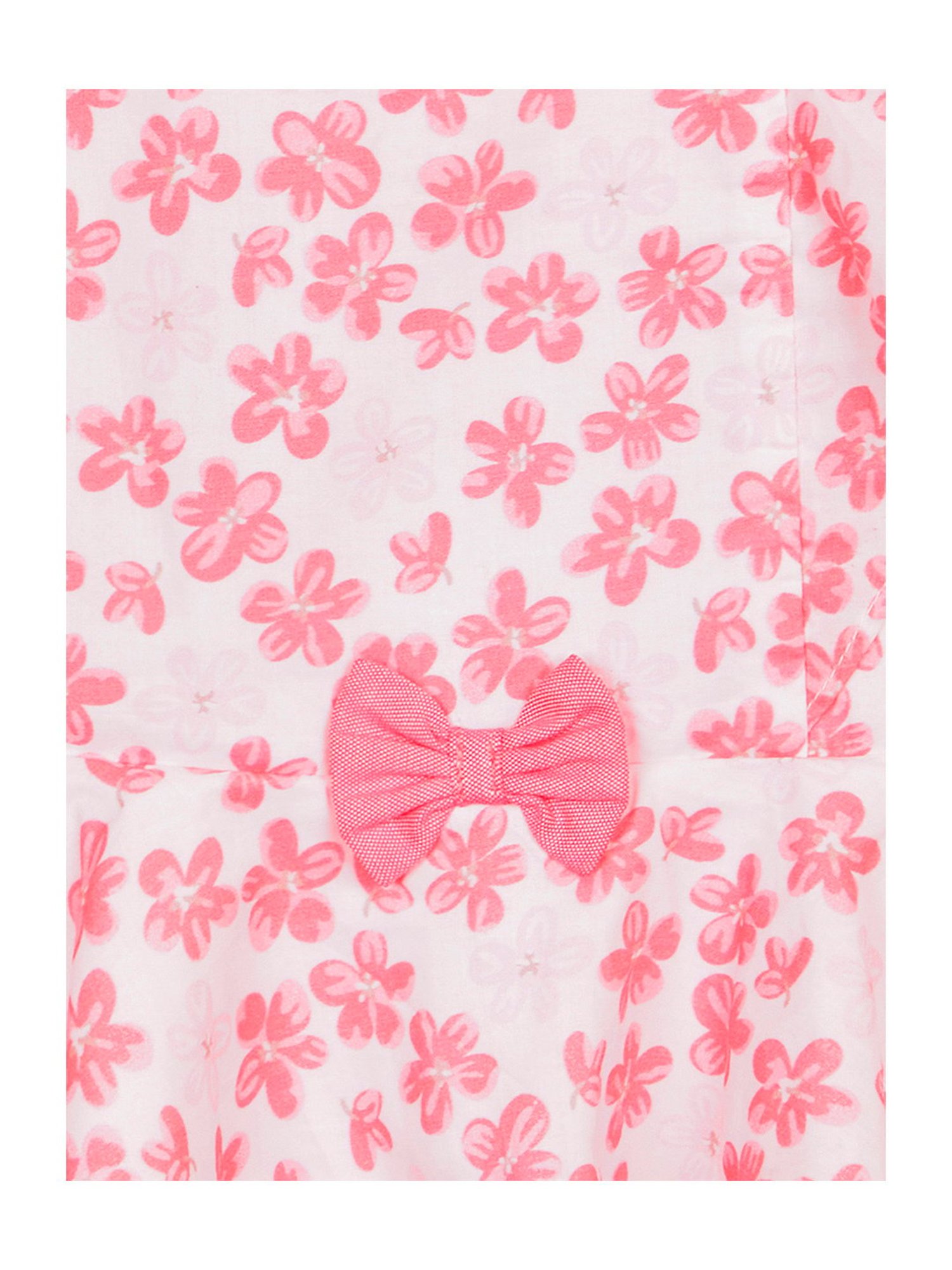 Budding Bees Kids Pink & White Floral Print Top with Shorts