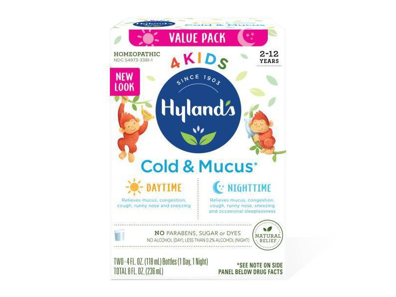 Hyland's 4 Kids Day & Night Cold 'n Mucus Relief Liquid - 8 fl oz