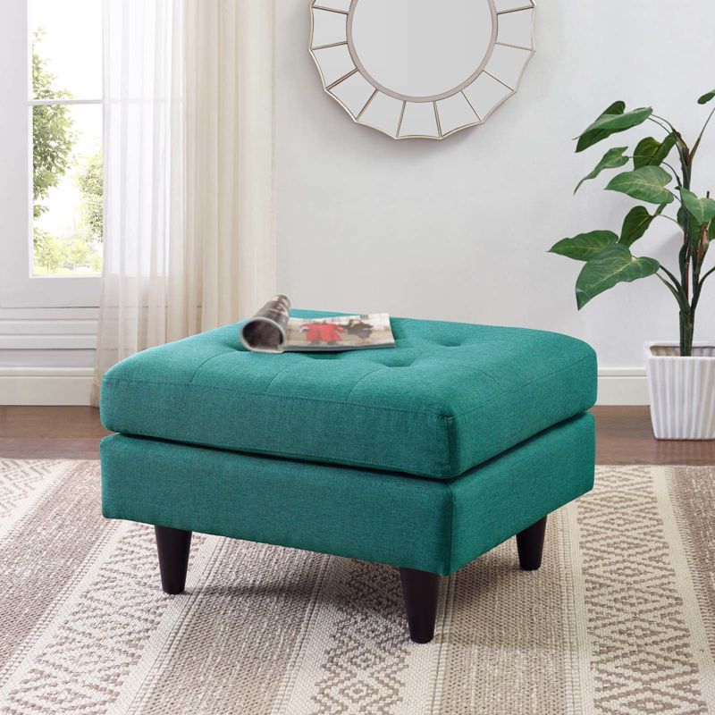 Empress Upholstered Ottoman Teal - Modway