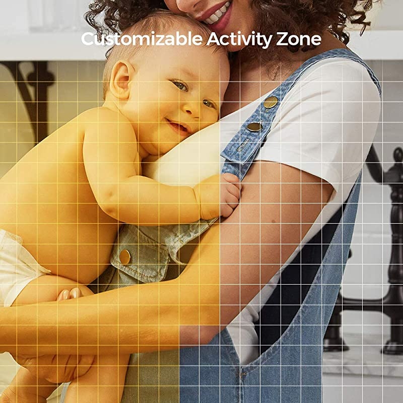 Indoor Security Camera 1080p FHD Motion Alert Night Vision BabyPetElder Monitoring 135&deg; Wide Angle 24G WiFi 2Way Audio Smart Home IPC Works with Alexa Google IFTTT iOS Android App WH CTQ2C