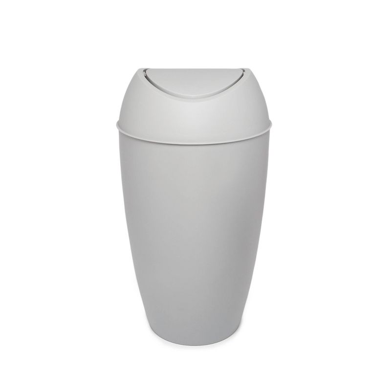 Umbra 2.2gal Twirla Indoor Trash Can Metallic Gray