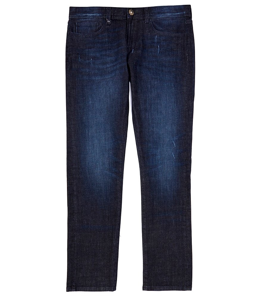 Armani Exchange Slim-Fit Indigo Stretch Denim Jeans