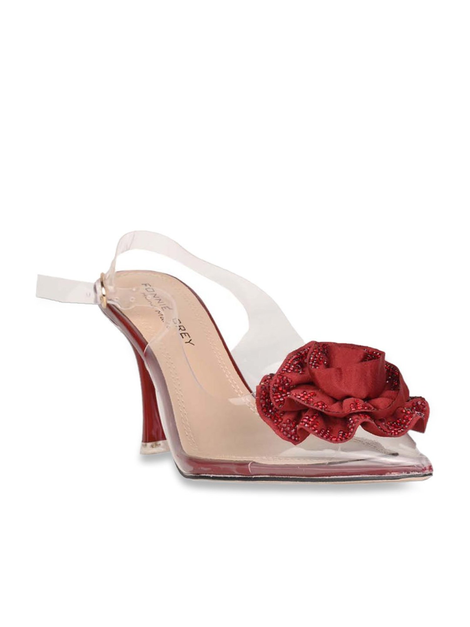 Ronnie Grey Women's Wine Back Strap Stilettos