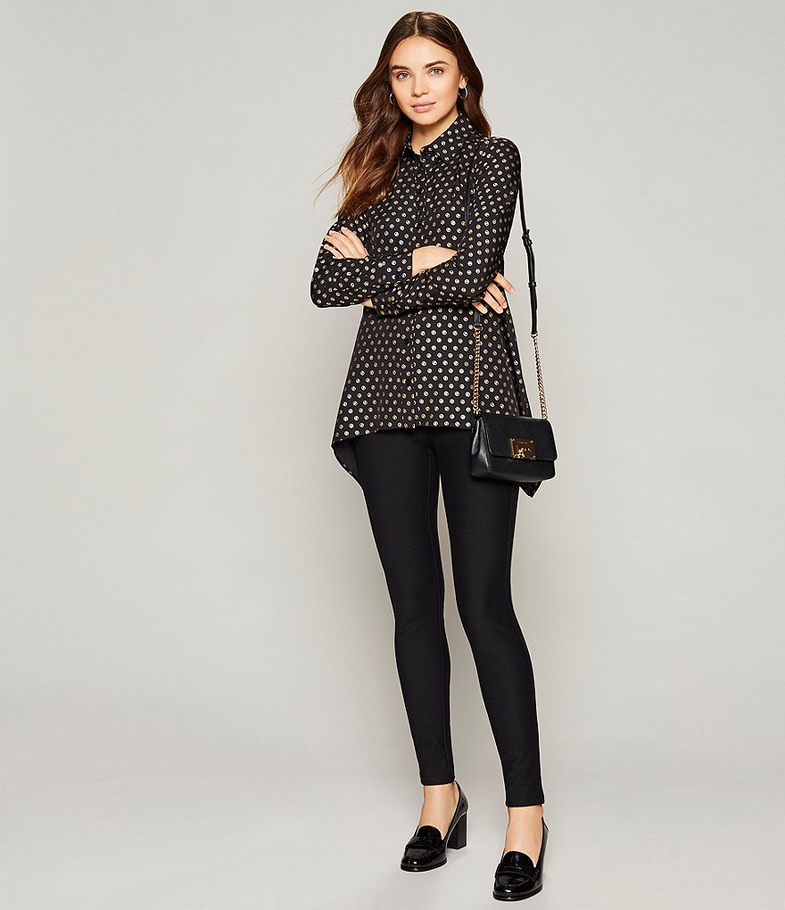 MICHAEL Michael Kors Stretch Knit Twill Leggings