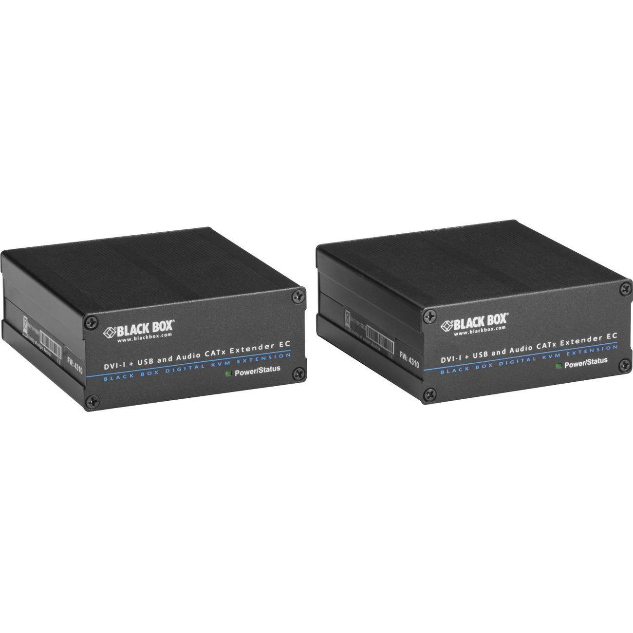 EC Series KVM CATx Extender Kit - DVI-D, USB, Audio