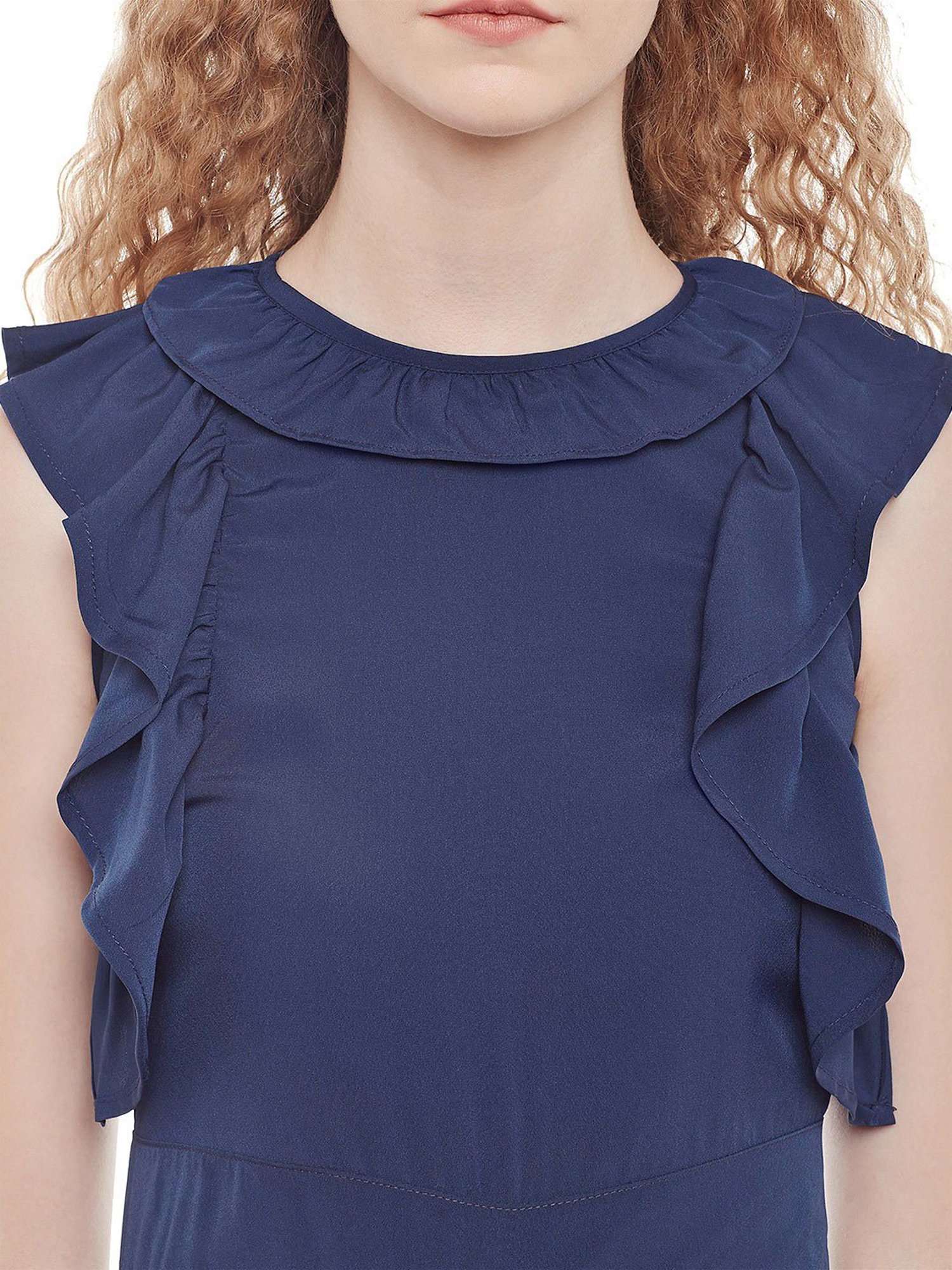 Belle Fille Navy Full Length Jumpsuit