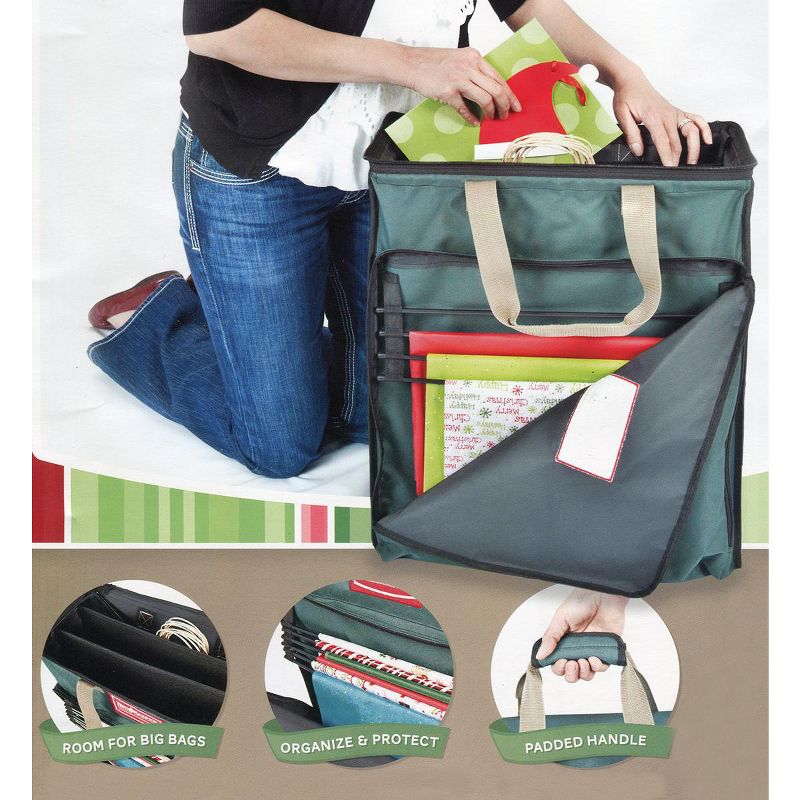 Tree Keeper 22" Green Tissue and Gift Wrapping Paper Christmas Storage Bag