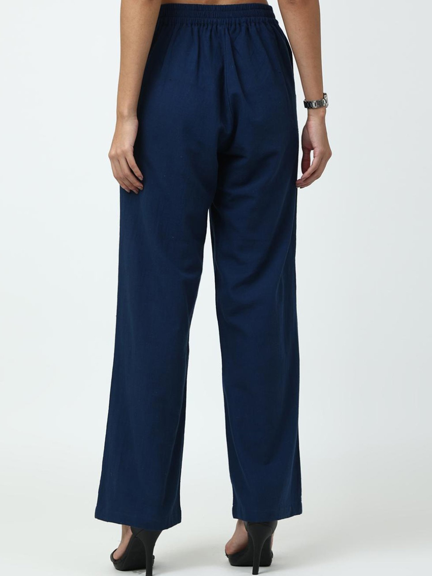 Saltpetre Classic Tencel Navy Blue Trousers