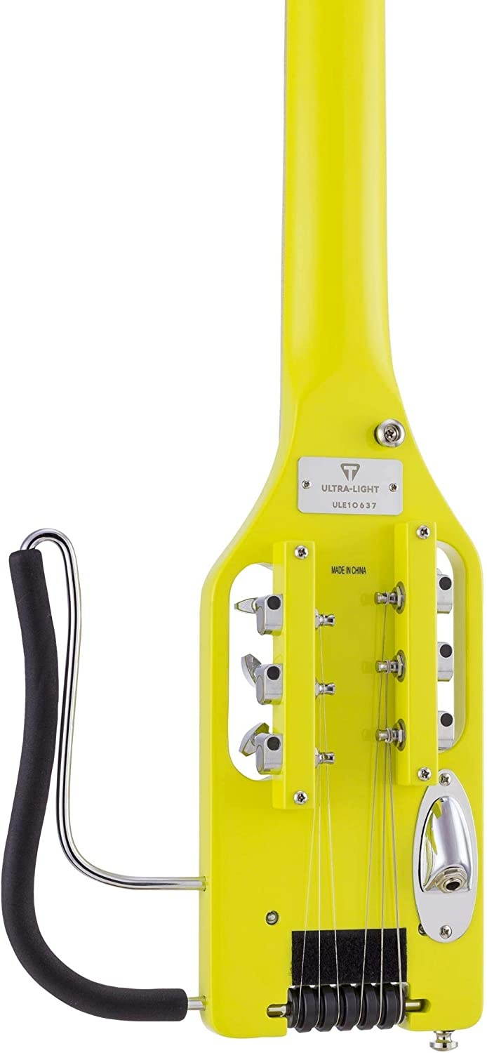 Ultra-Light Electric Travel Guitar w/Gig Bag (Electric Yellow)