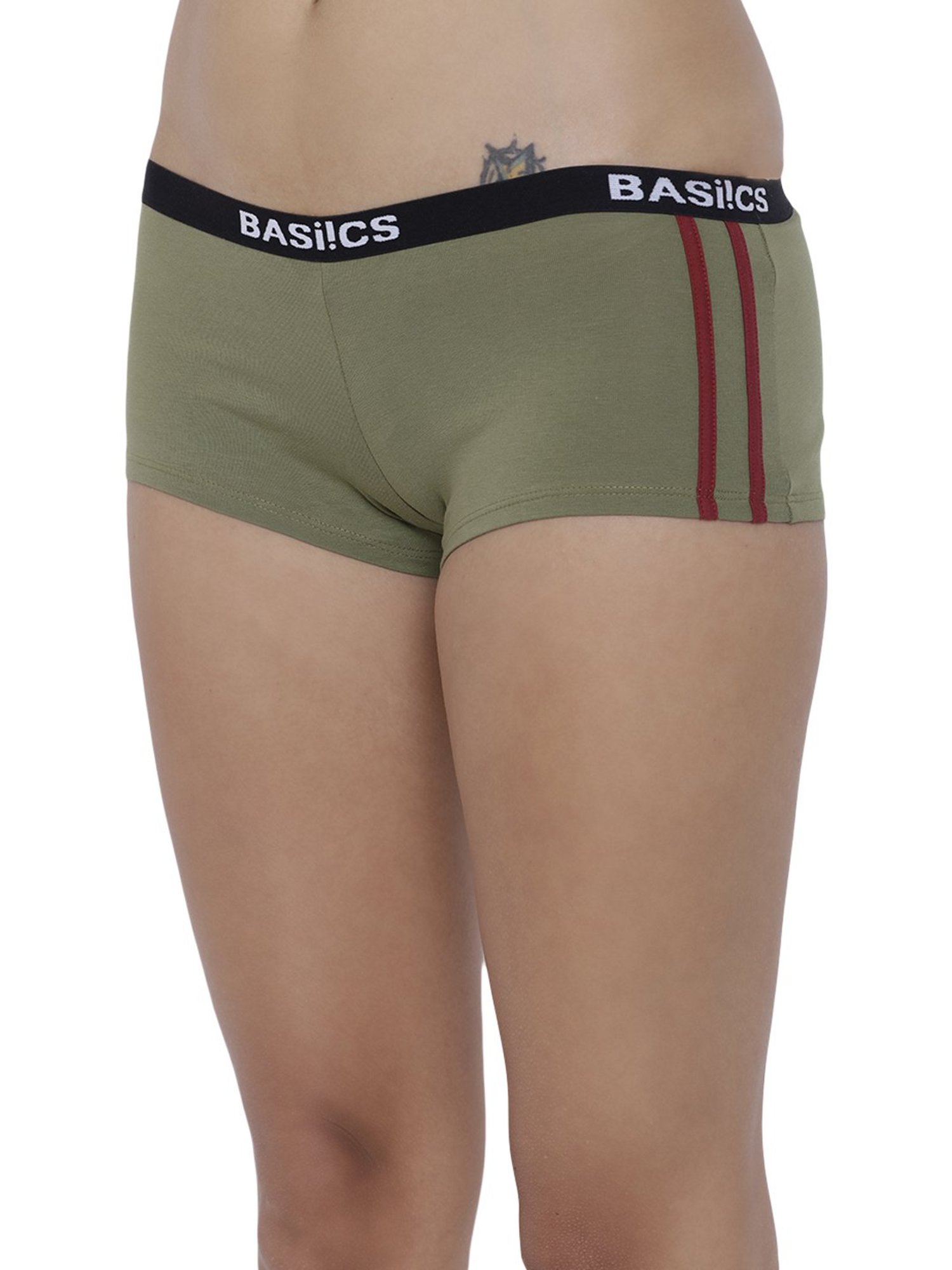 BASIICS by La Intimo Olive Boyshort Panty