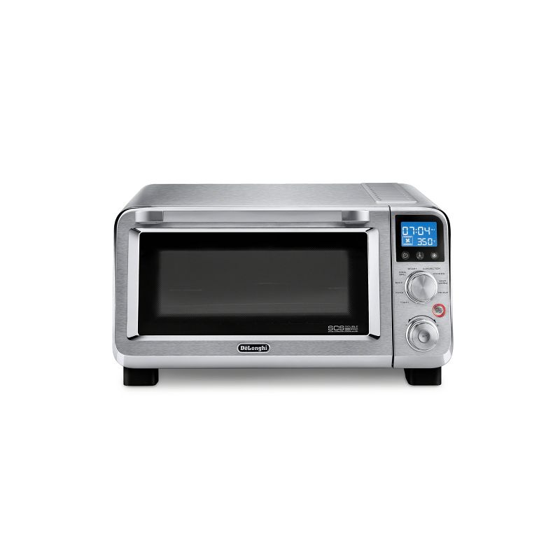 Toshiba MC25CEY-BS 6 Slice Small Stainless Convection Pizza Toaster Oven, Black