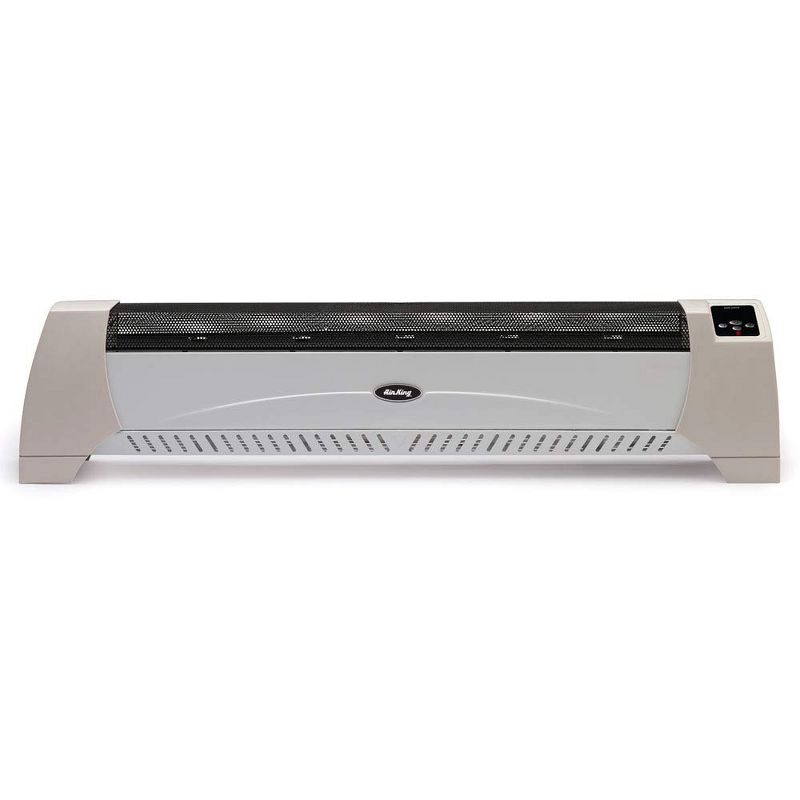 Air King Silent Room Portable 40 Inch Electric 1500W Convection Floor Space Heater w/ Adjustable Thermostat, Digital Controls, & 8 Hour Timer (2 Pack)