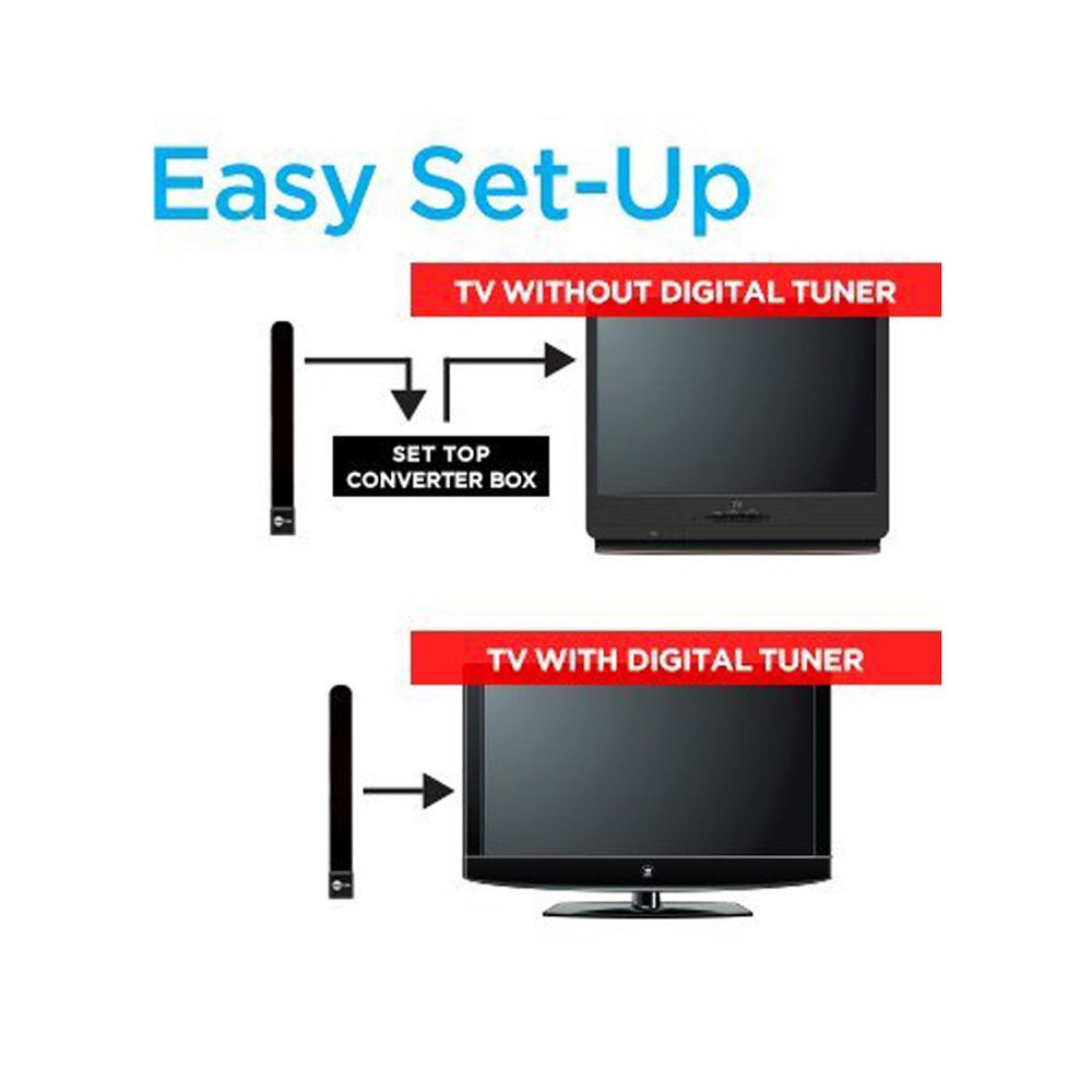 TOP Clear TV Key HDTV FREE TV Digital Indoor Antenna Ditch Cable As Seen on TV