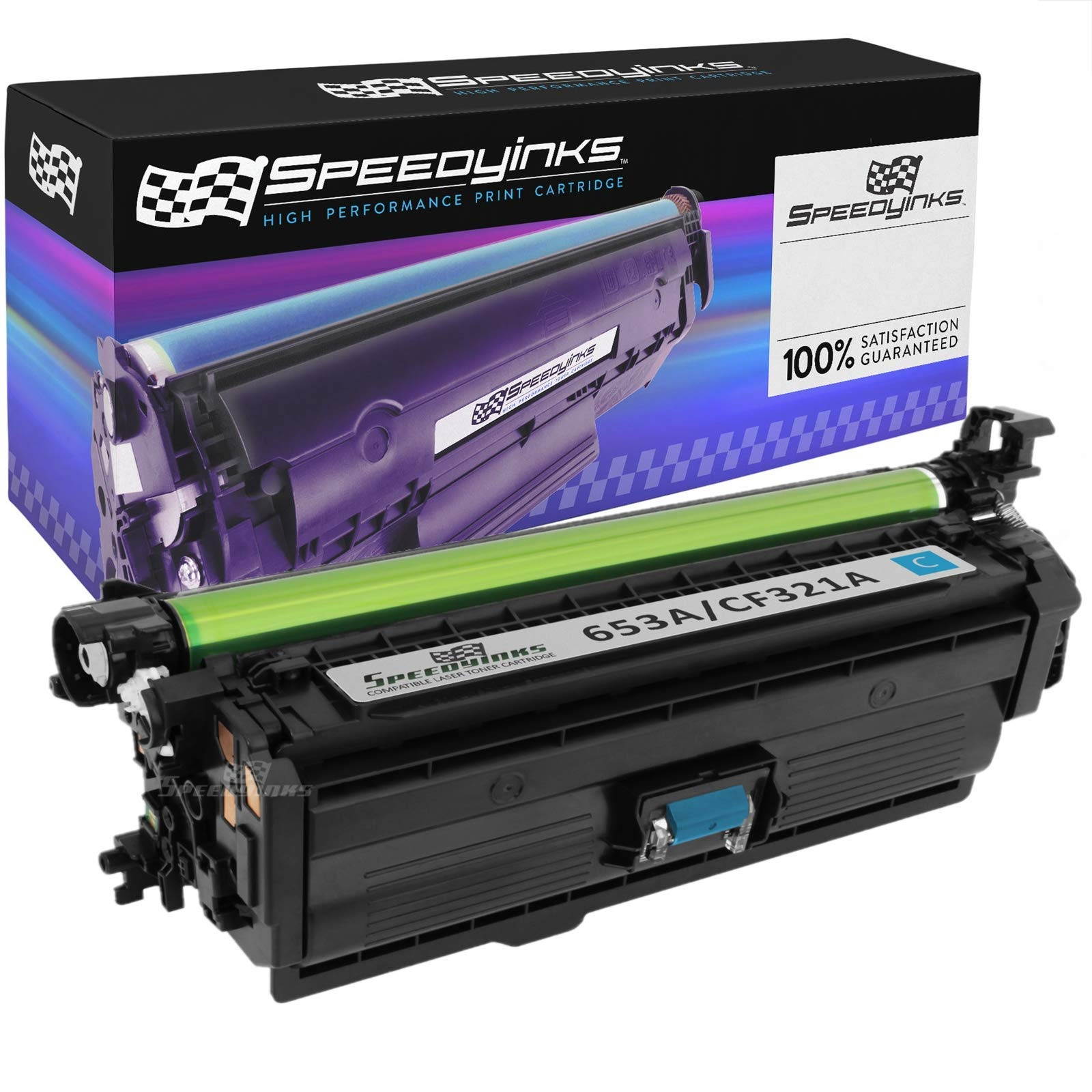 Speedy Inks Compatible Toner Cartridge Replacement for HP 128A CE321A (Cyan)