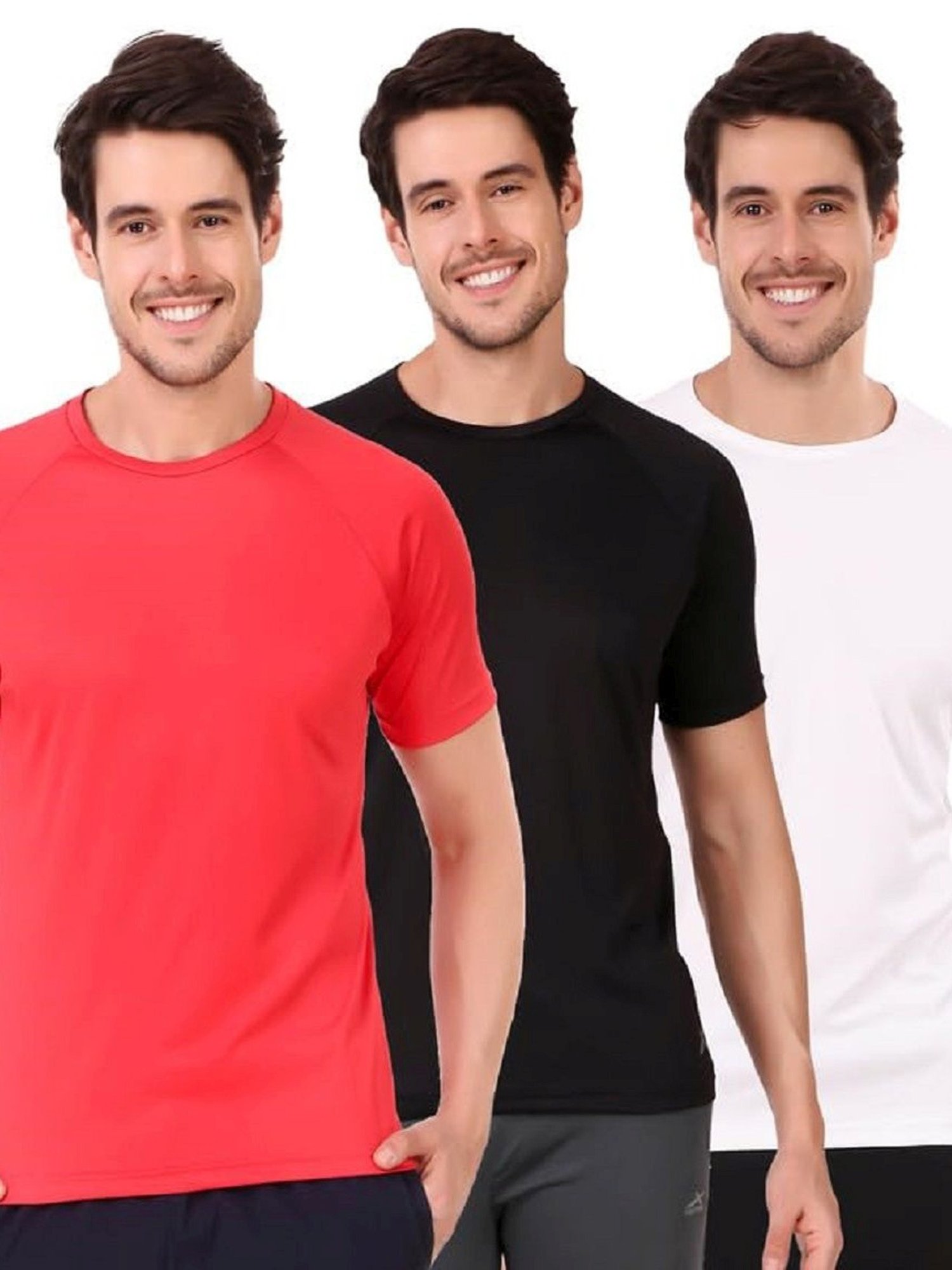 Vector X Multicolored Regular Fit T-Shirt - Pack of 3