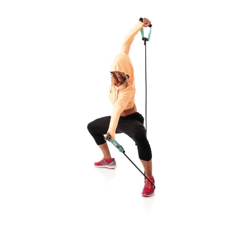 Escape Fitness Lightweight Multi Function Elastic Power 02 Tubes for Conditioning, Flexibility, and Cardio, Green