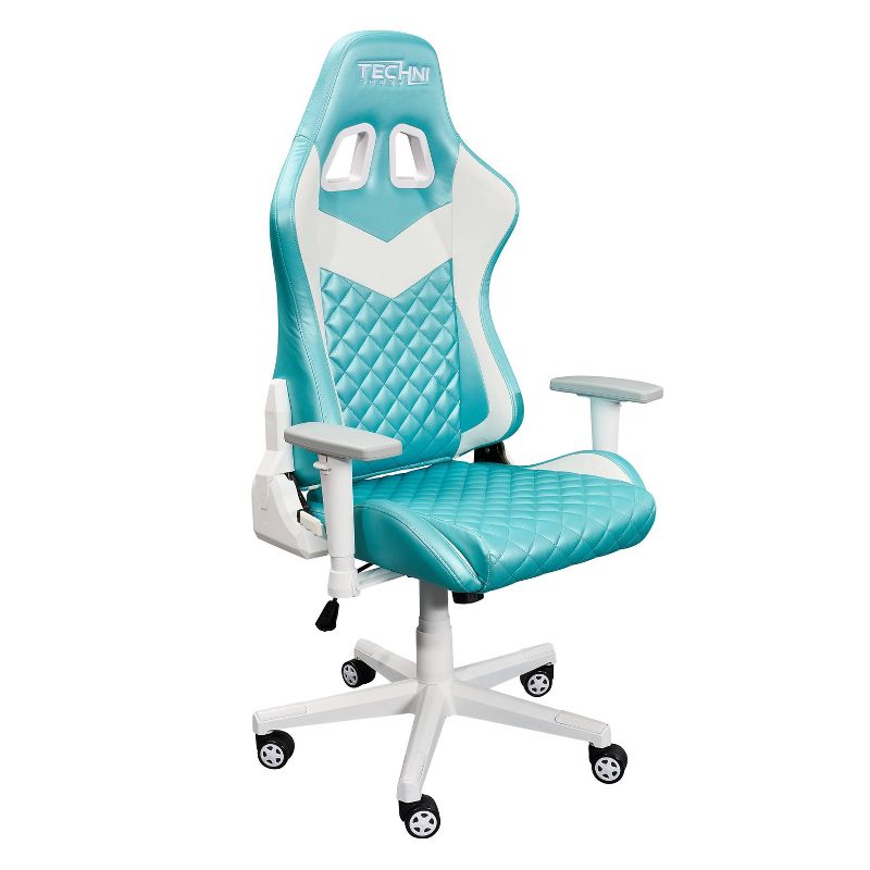High Back Ergonomic Gaming Chair Aqua - Techni Sport