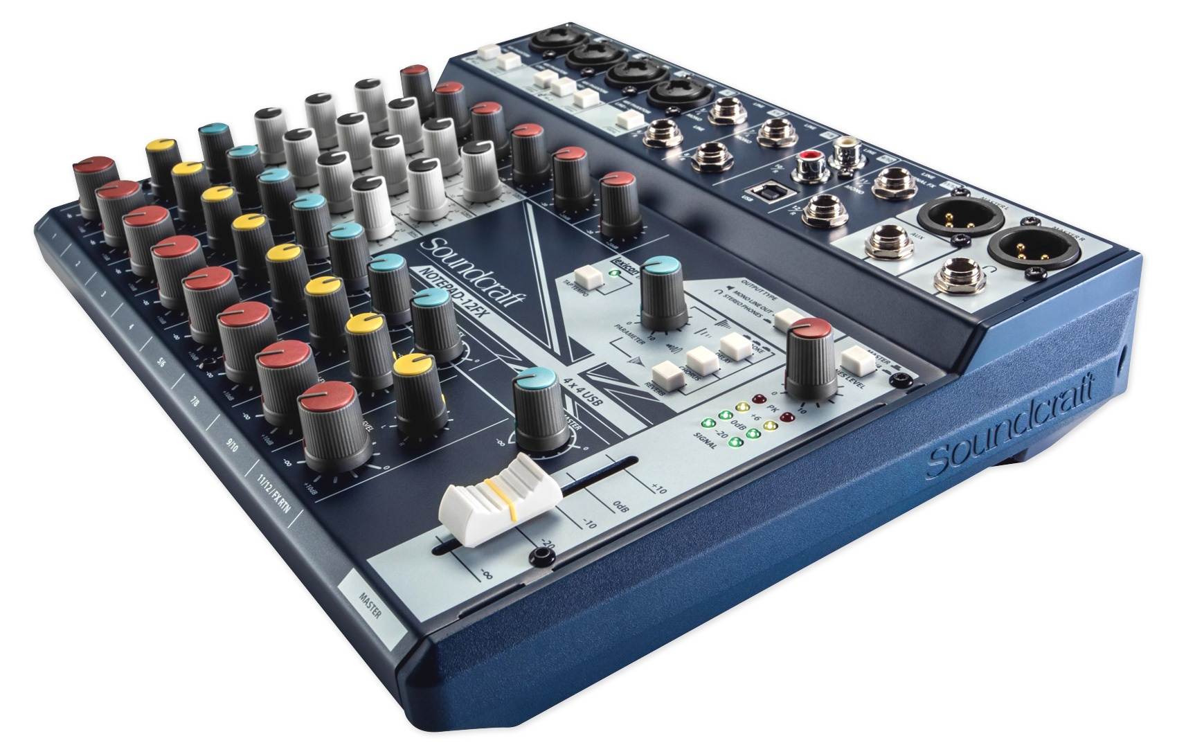 Soundcraft Notepad-12FX 12-Channel Mixer w/USB I/O + Effects + Studio Headphones