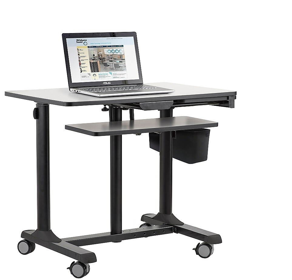 OKLAHOMA SOUND CORP EDTCP MOBILE COMPUTER SIT-STAND CART