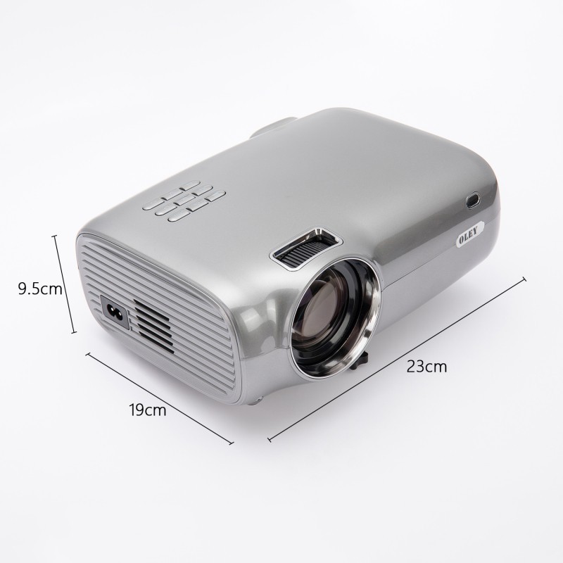OLEY Mini Video Projector, Portable Movie Projectors, Full HD 1080P Projector For Home Theater And Outdoor Movie, Compatible With Fire TV Stick, TV Box, PS4, Laptop, Smartphone, VGA, TF, AV