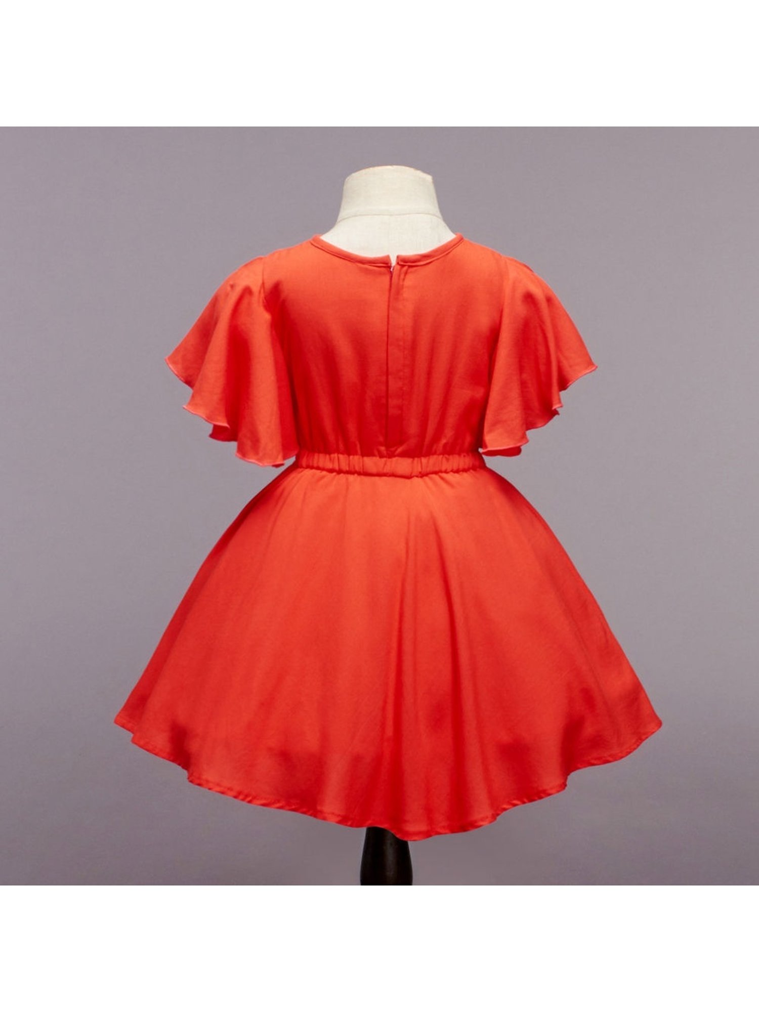 The Magic Wand Kids Red Regular Fit Dress