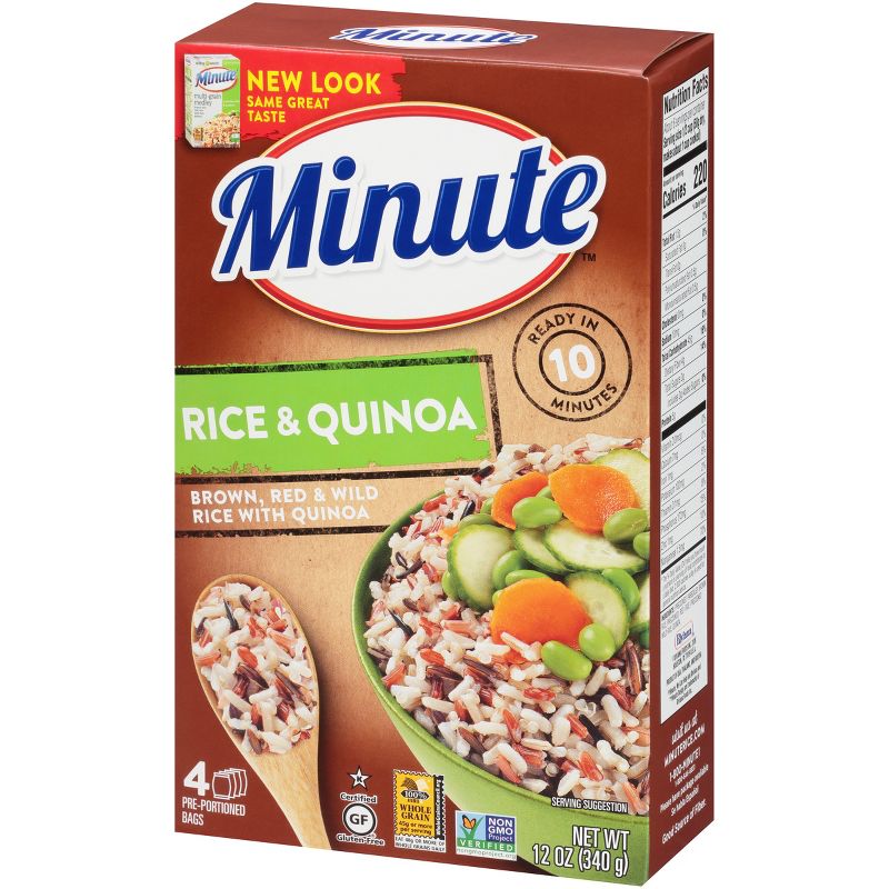 Minute Instant Brown, Red & Wild Rice with Quinoa - 12oz