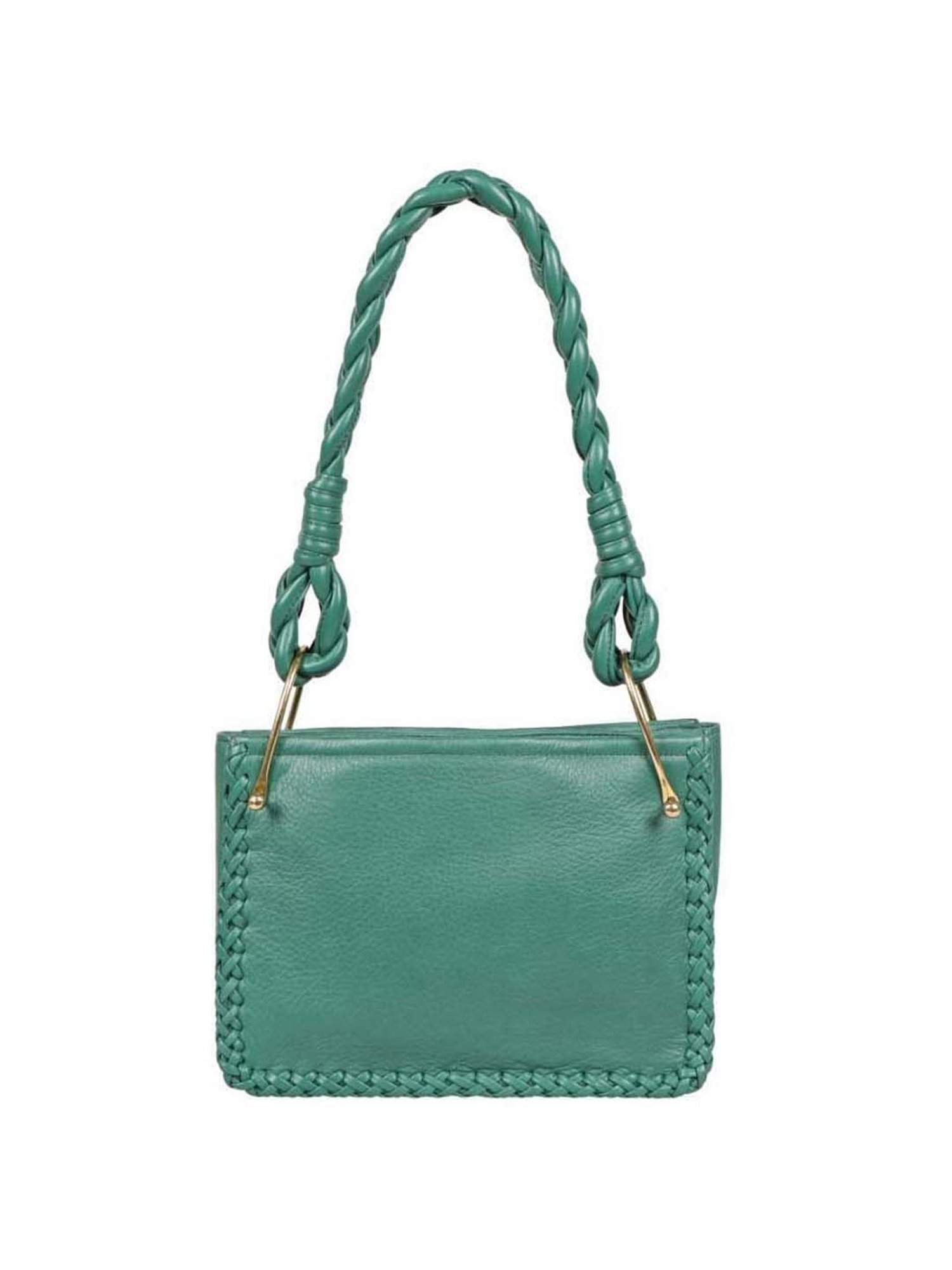 Hidesign Green Solid Medium Shoulder Bag