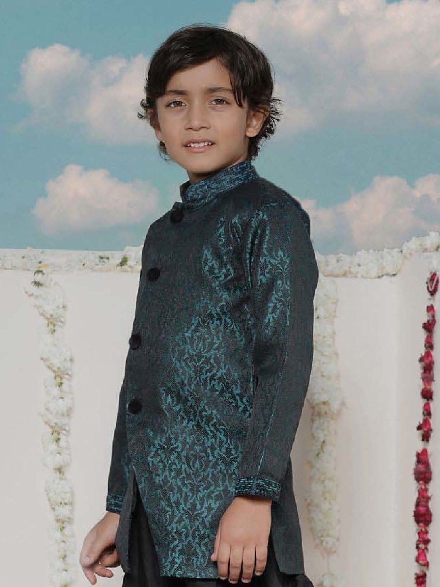 Blue Giraffe Kids Maroon Solid  Blazer