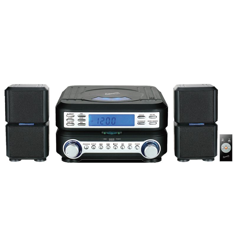 Supersonic Portable Micro System with Bluetooth&reg; ,CD Player, AUX Input & AM/FM Radio