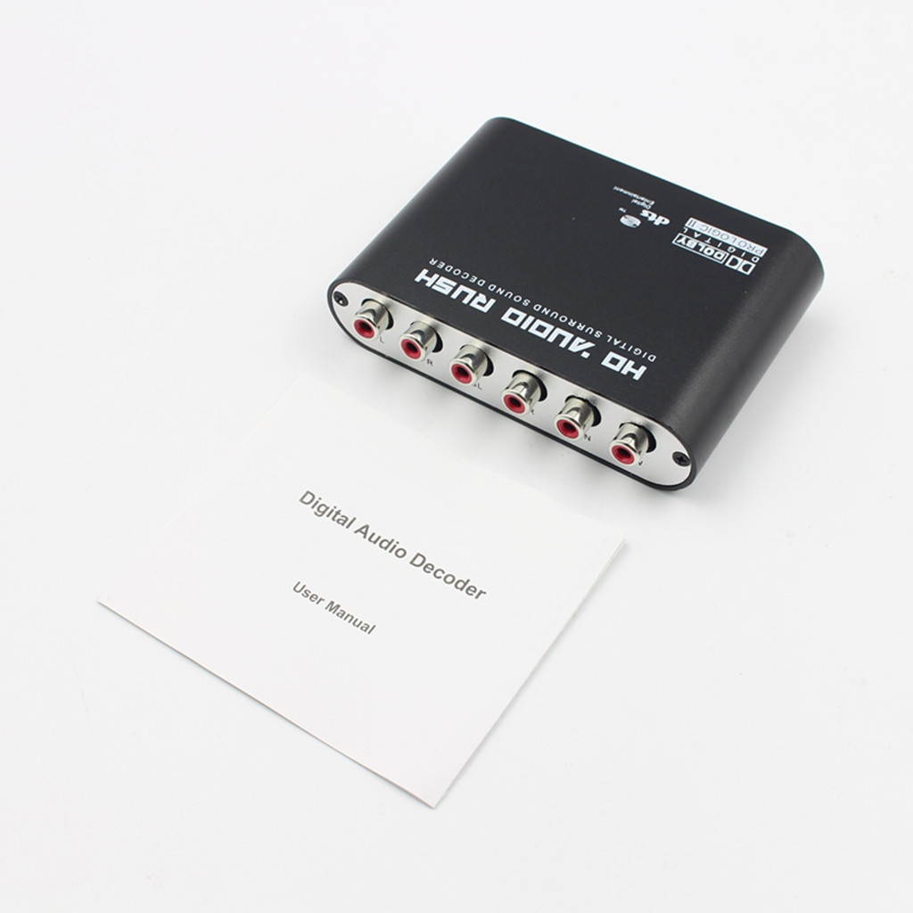 Digital DTS AC3 Optical to Analog 5.1CH HD Audio Sound Decoder SPDIF Coaxial
