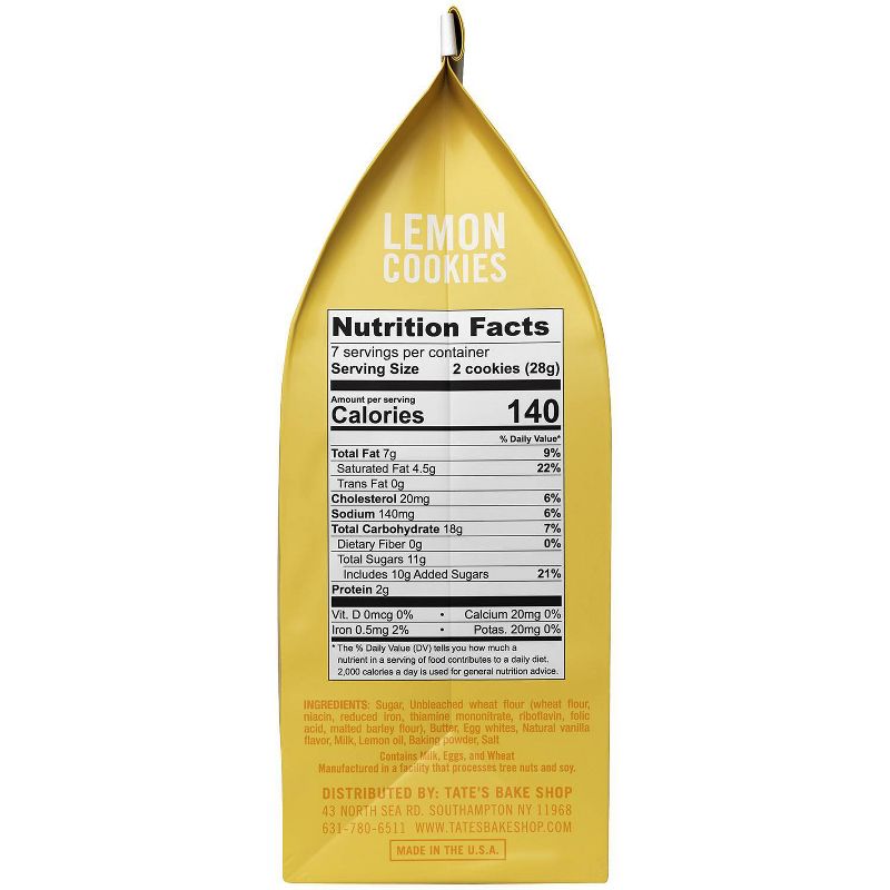 Tate's Bake Shop Lemon Limited Edition - 7oz