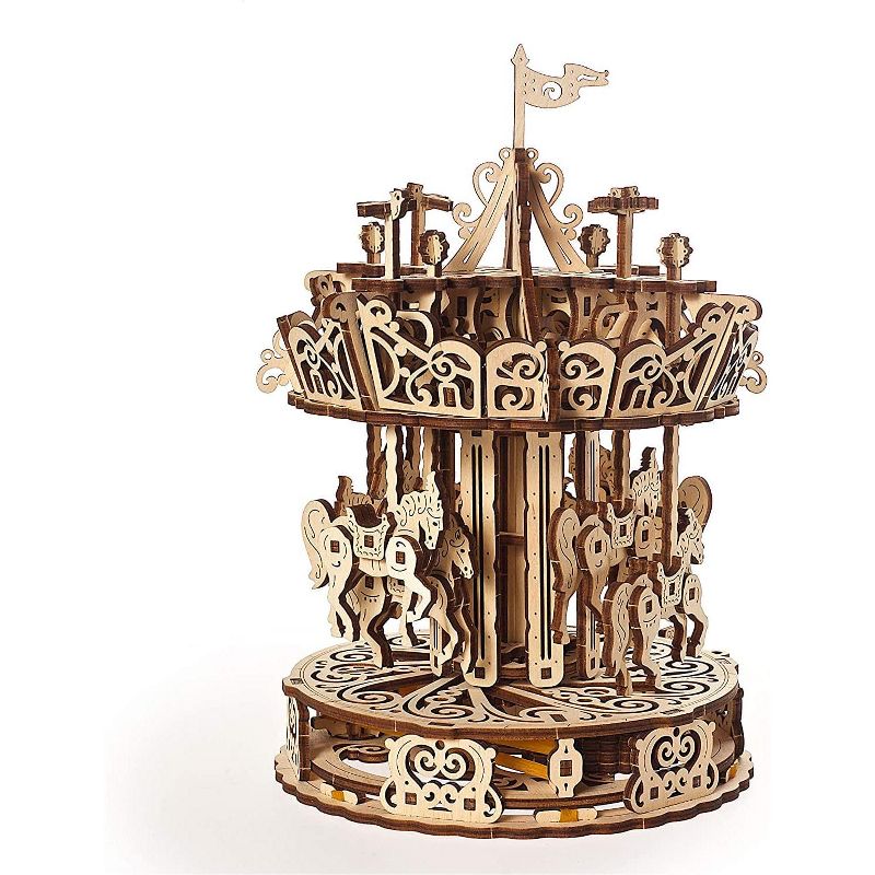 UGears Models UGears Mechanical Models 3D Wooden Puzzle | Carousel