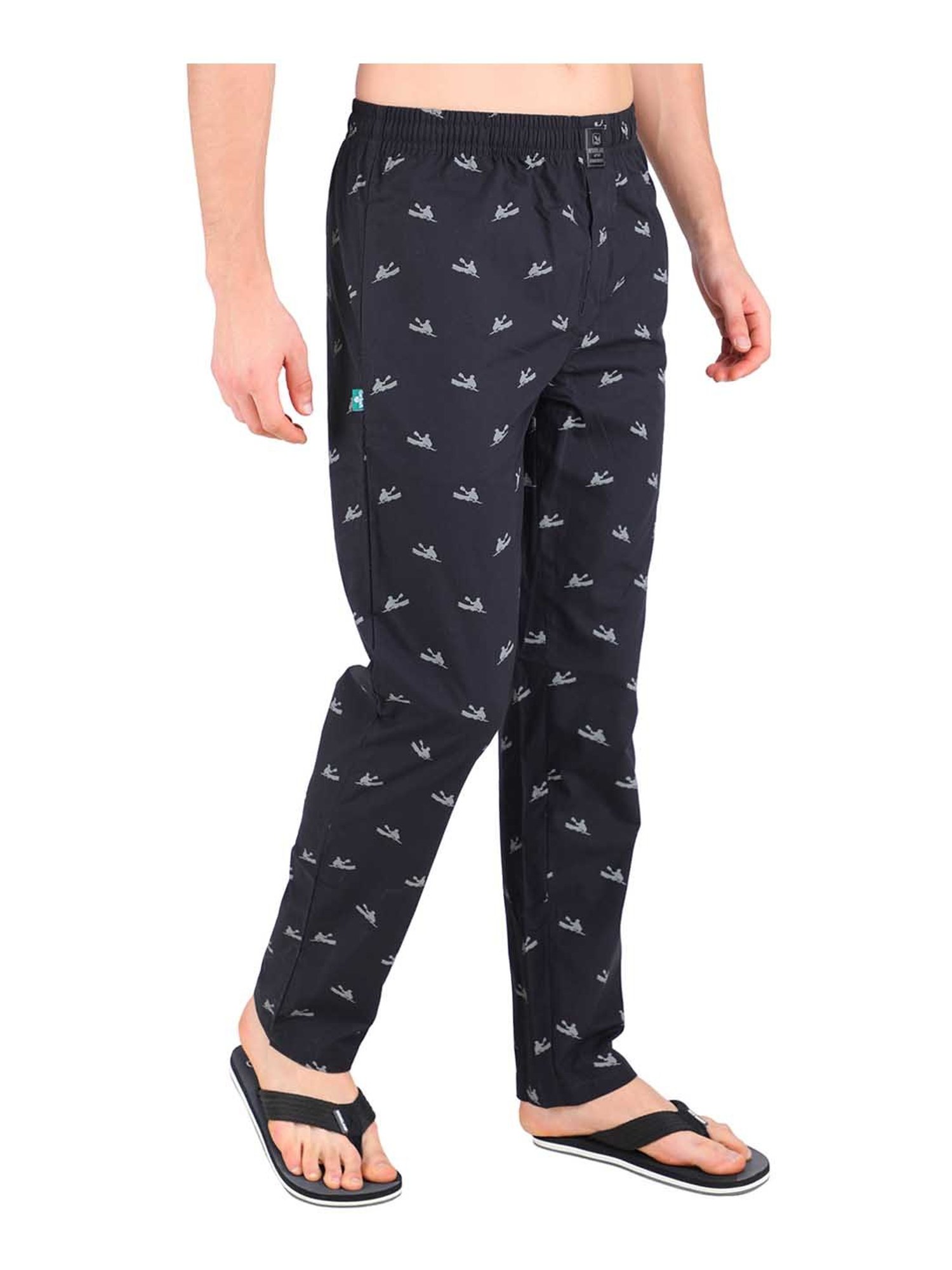 Woodland Black High Rise Pyjama Pants