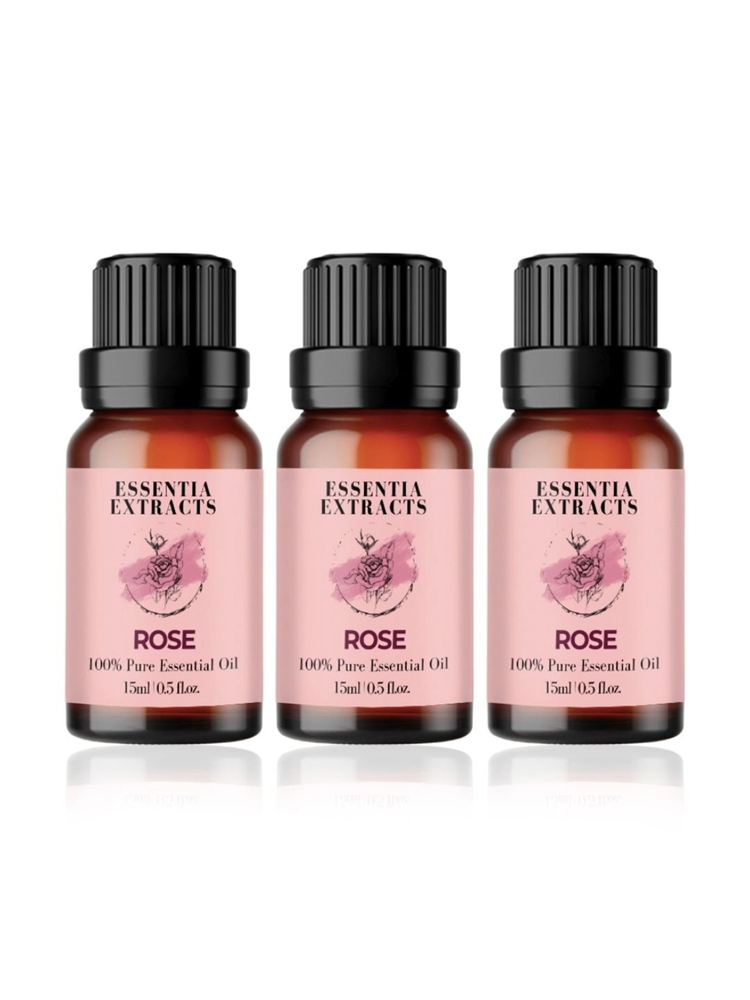 Essentia Extracts Rose Essential Oil (Pack of 3) - 45 ml