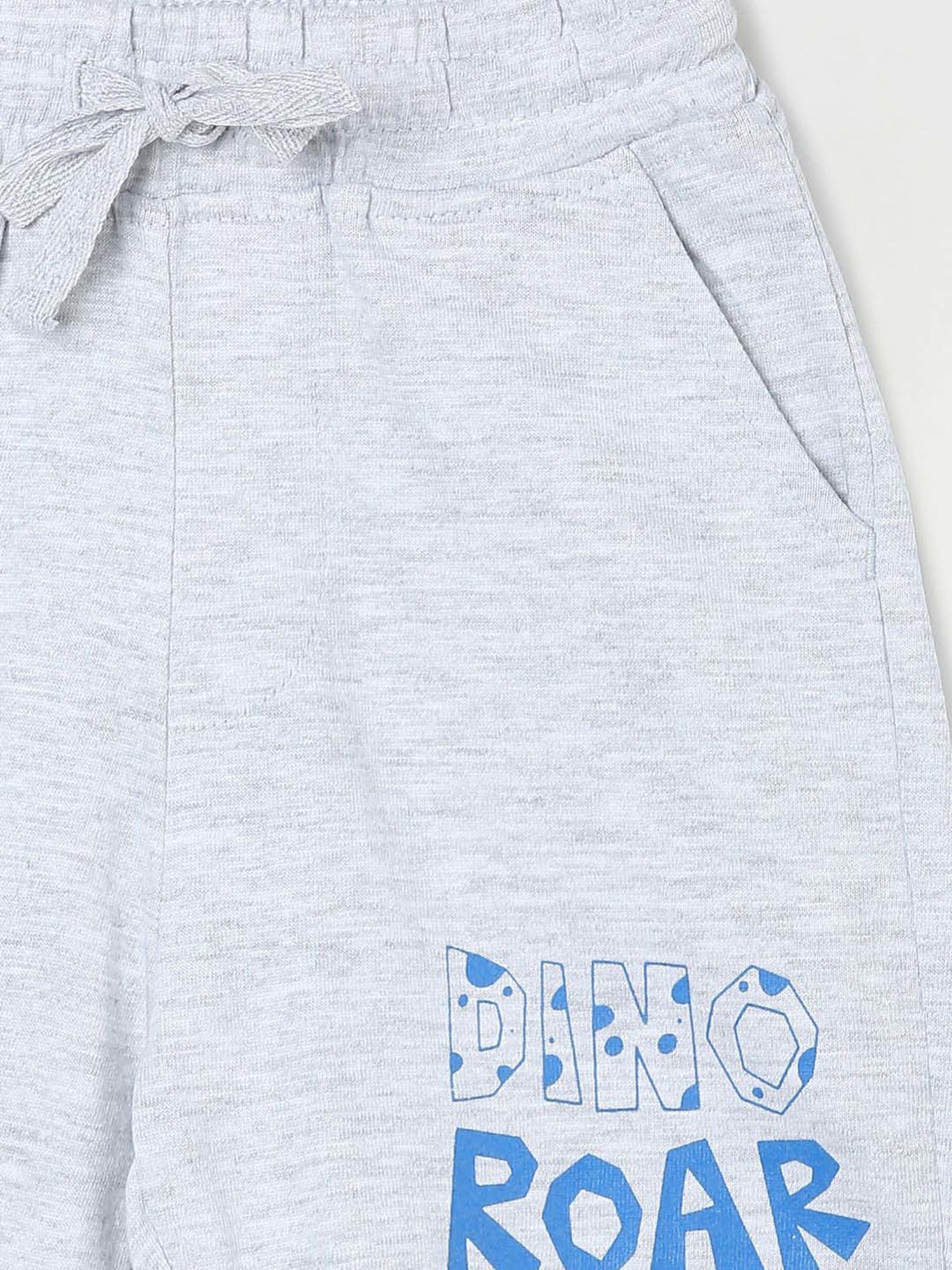 Juniors by Lifestyle Kids Grey Cotton Printed Shorts