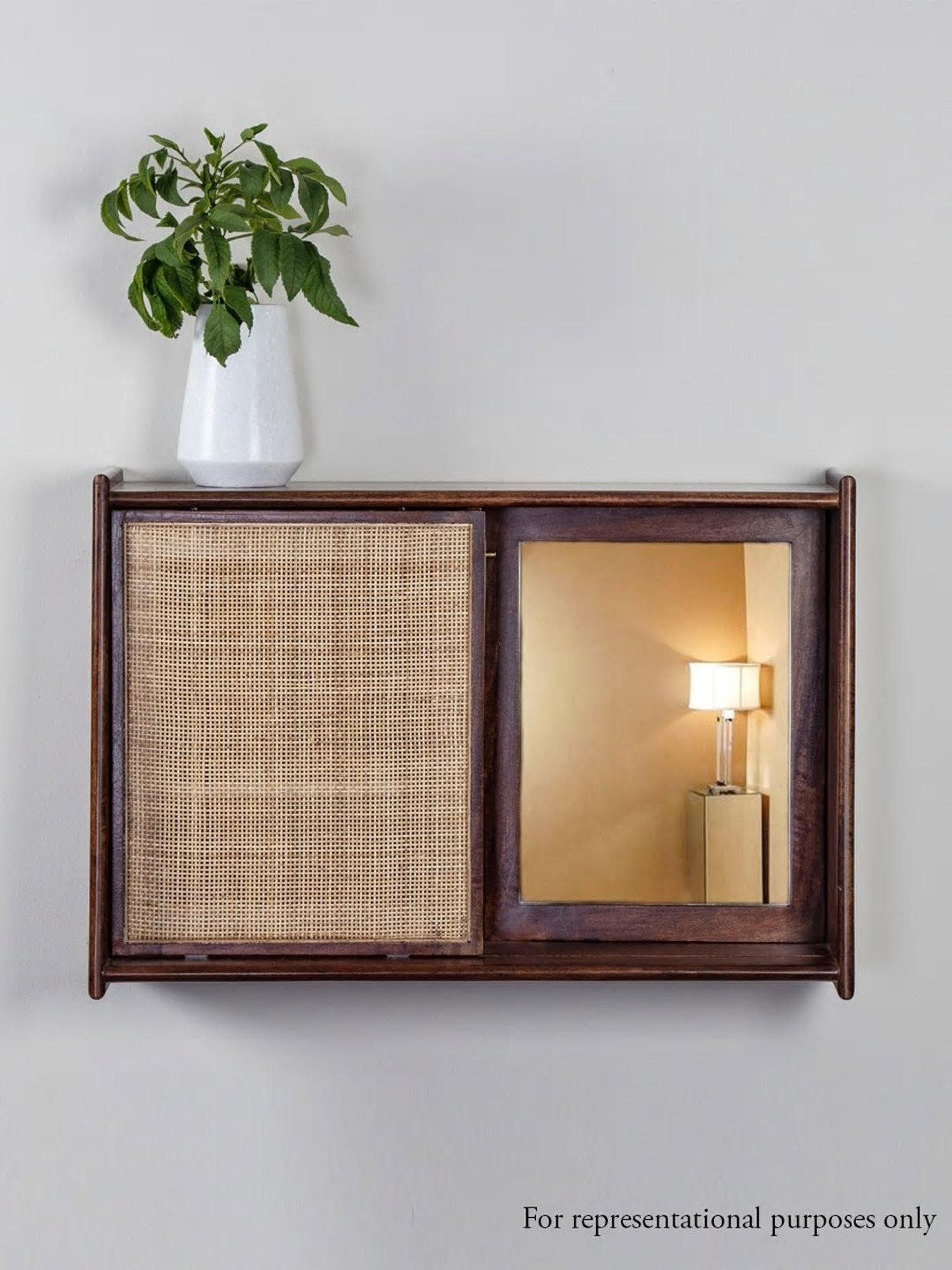 Fabindia Brown Mango Wood Wall Mirror