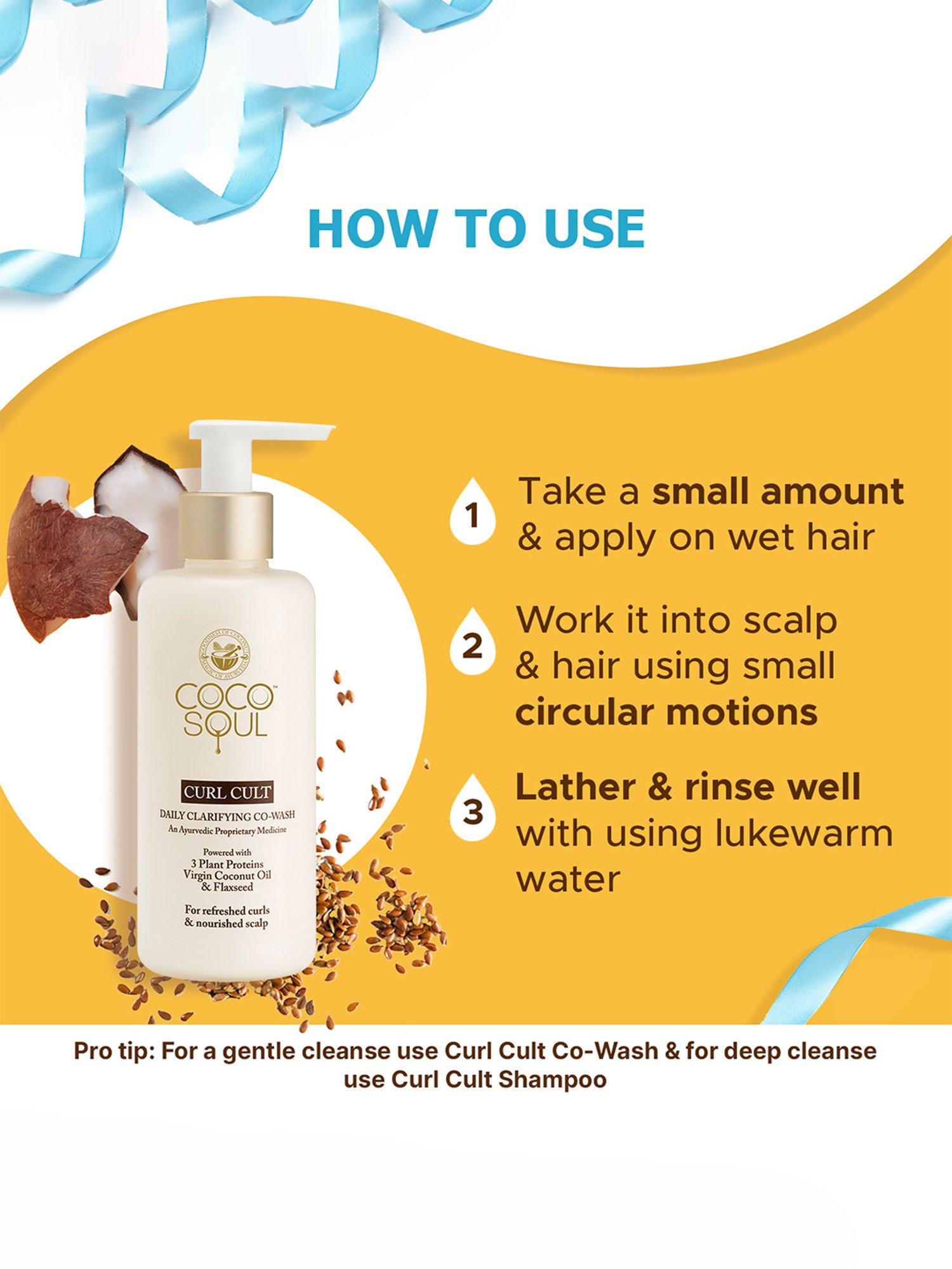Coco Soul Curl Cult Daily Clarifying Co-Wash - 200 ml