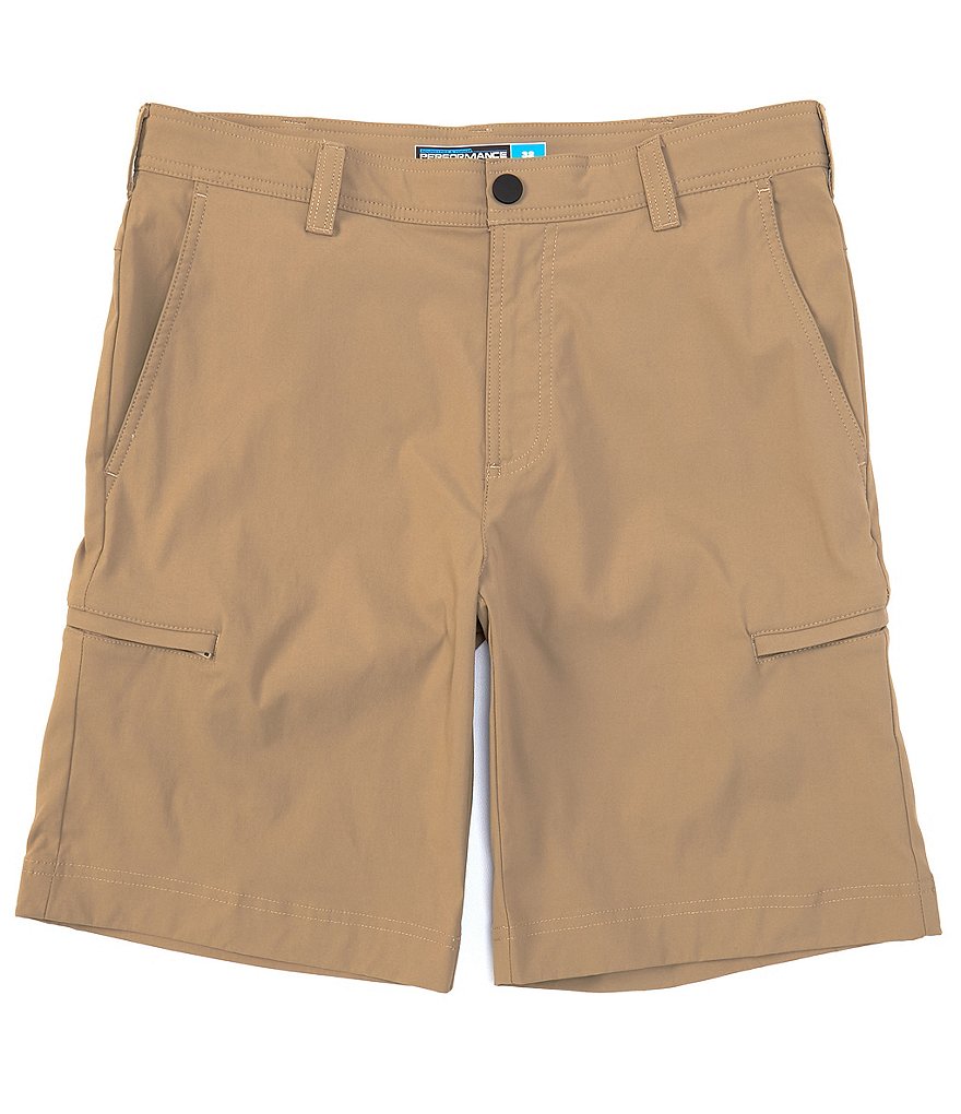 Roundtree & Yorke Active Waist 9#double; Inseam Performance Shorts