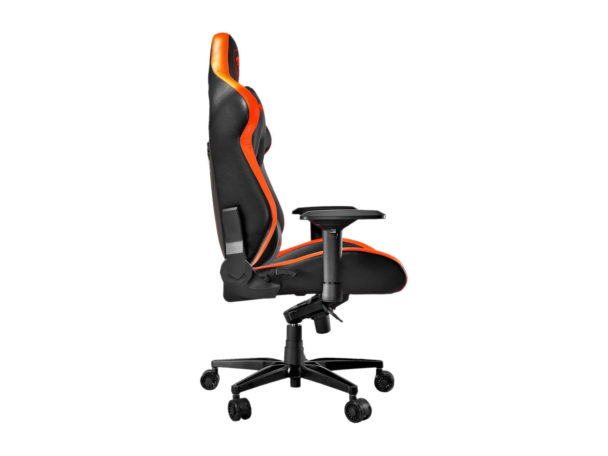 Cougar Armor Titan (Orange) Ultimate Gaming Chair with Premium Breathable PVC Leather, 352.0 lbs. Support, 170 Degree Reclining