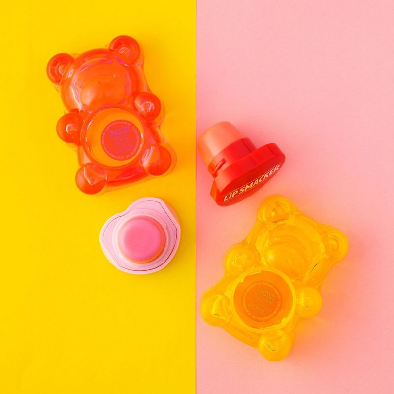Lip Smacker Bear Lip Balm - Pink/Yellow - 2pk