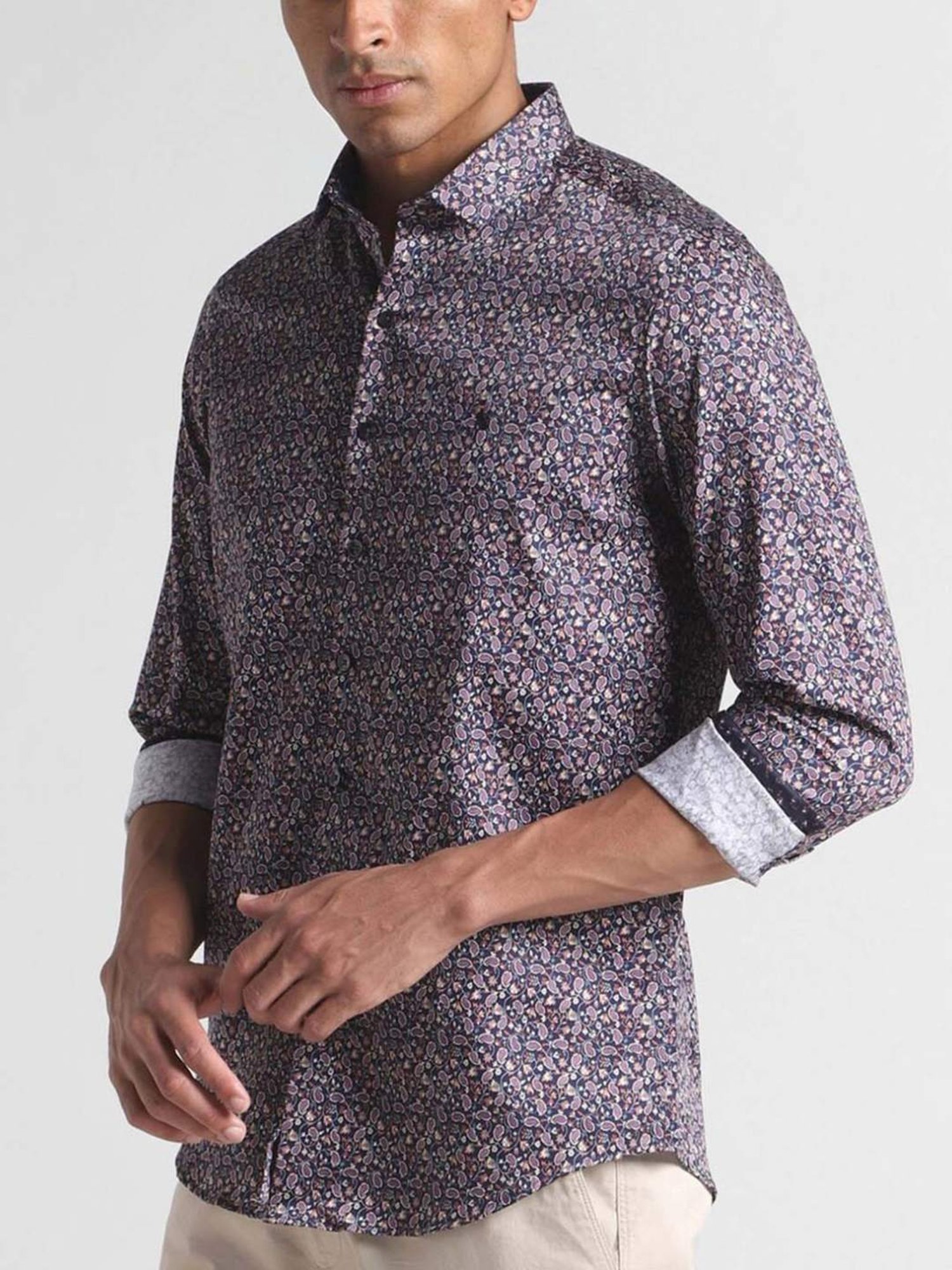 Simon Carter London Multicolor Printed Slim Fit Shirt