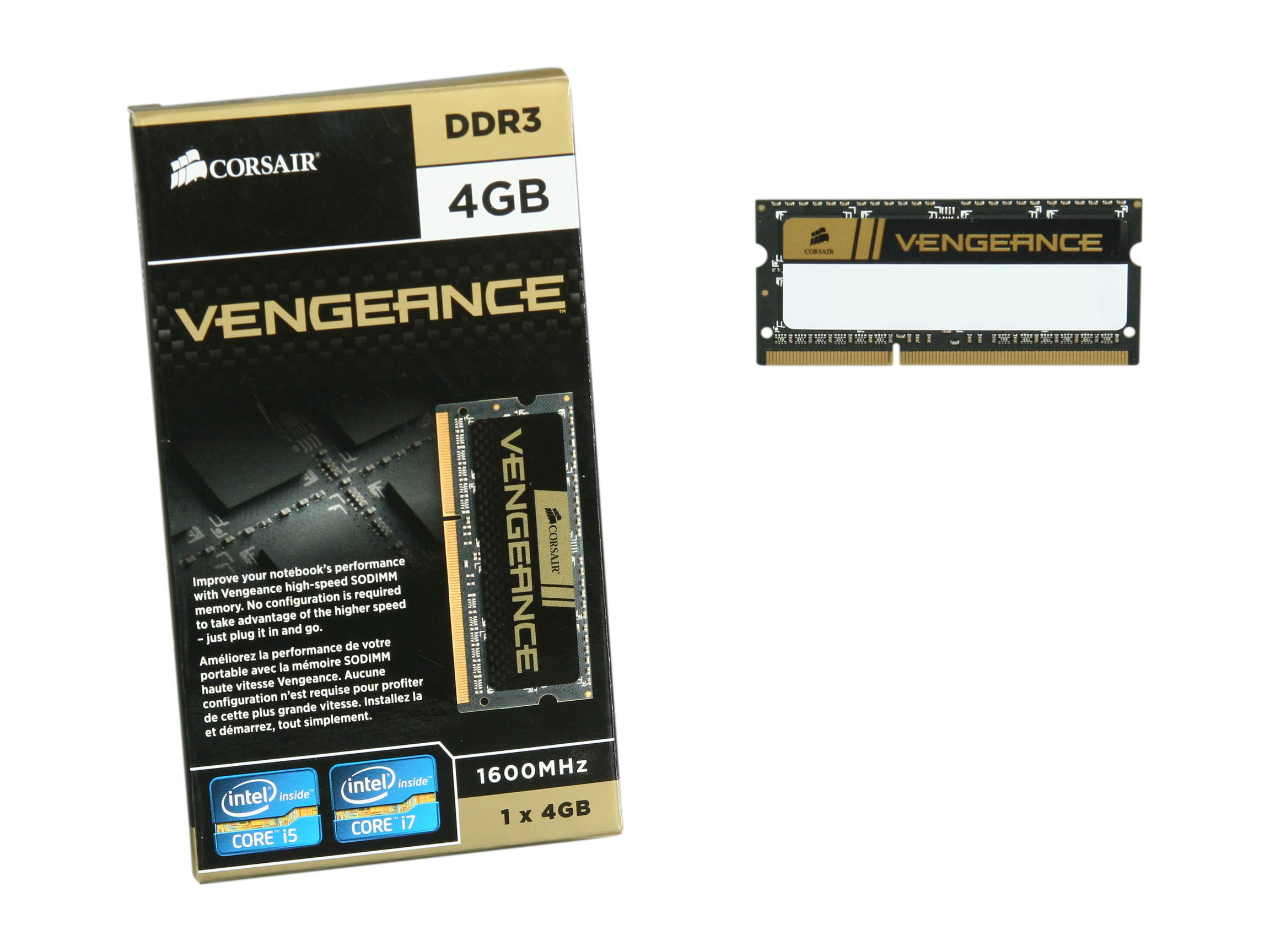CORSAIR Vengeance 8GB (2 x 4GB) 204-Pin DDR3 SO-DIMM DDR3 1600 (PC3 12800) Laptop Memory Model CMSX8GX3M2A1600C9