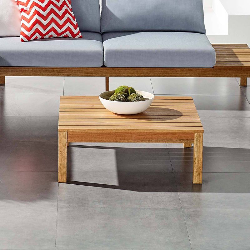 Freeport Outdoor Patio Outdoor Patio Coffee Table - Natural - Modway