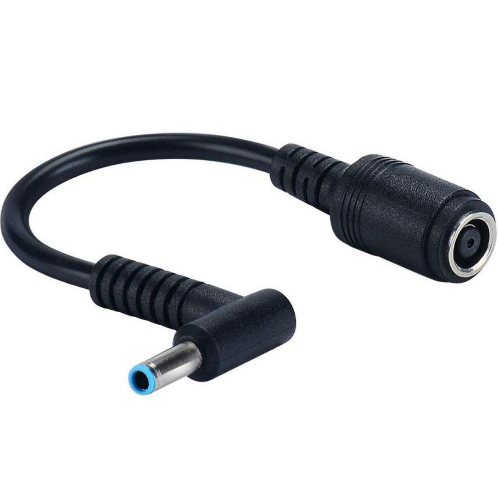 DC 7.4x5.0mm Female to 4.5x3.0mm Pin Male Laptop Power Adapter Converter Plug Cable Cord for HP Envy Touchsmart 15 17 Charger