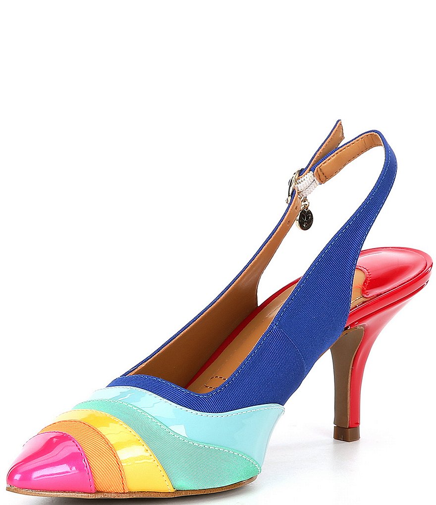 J.Renee Harra Colorblock Slingback Pumps