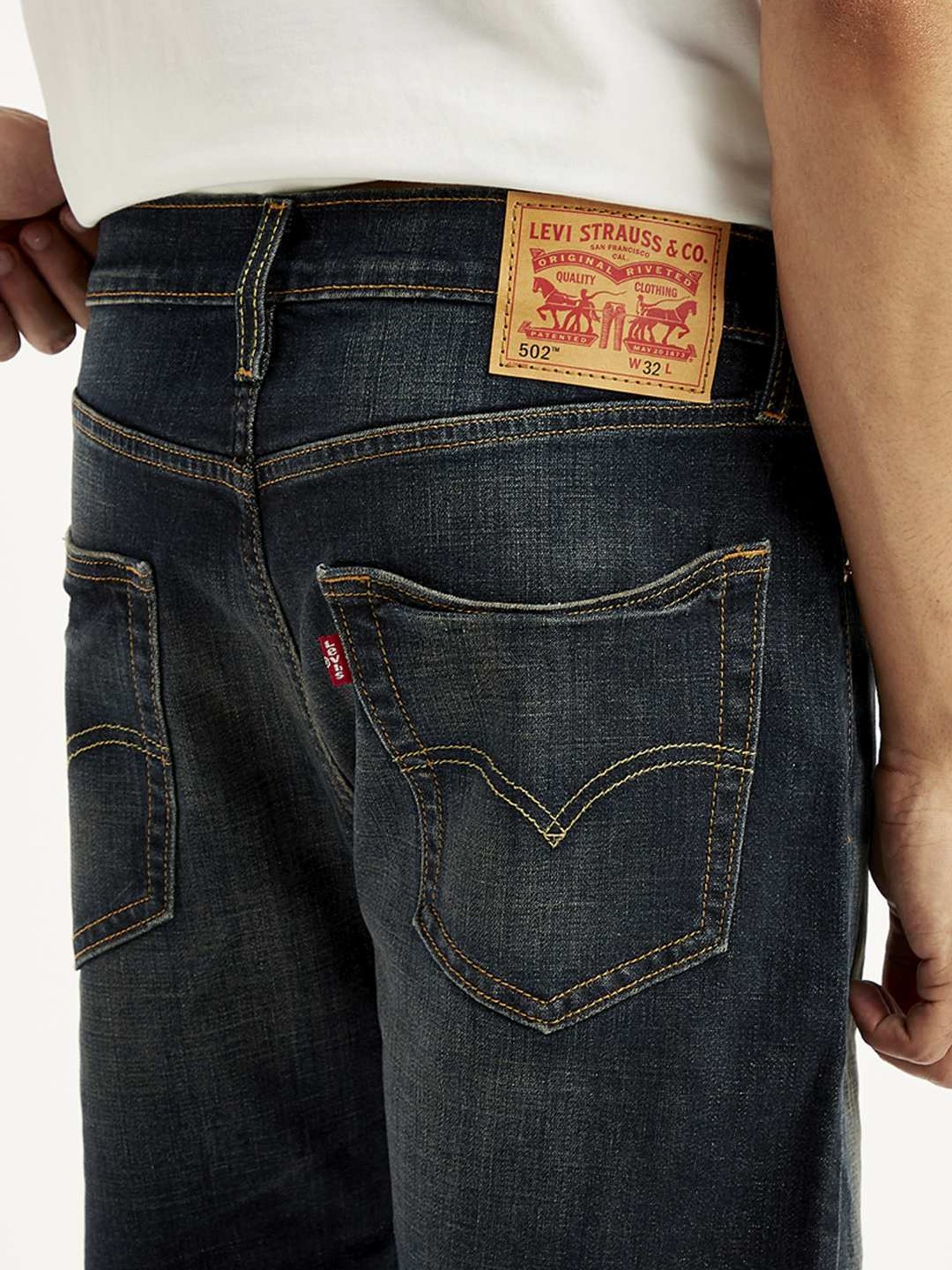 Levi's Black Tapered Fit Denim Shorts