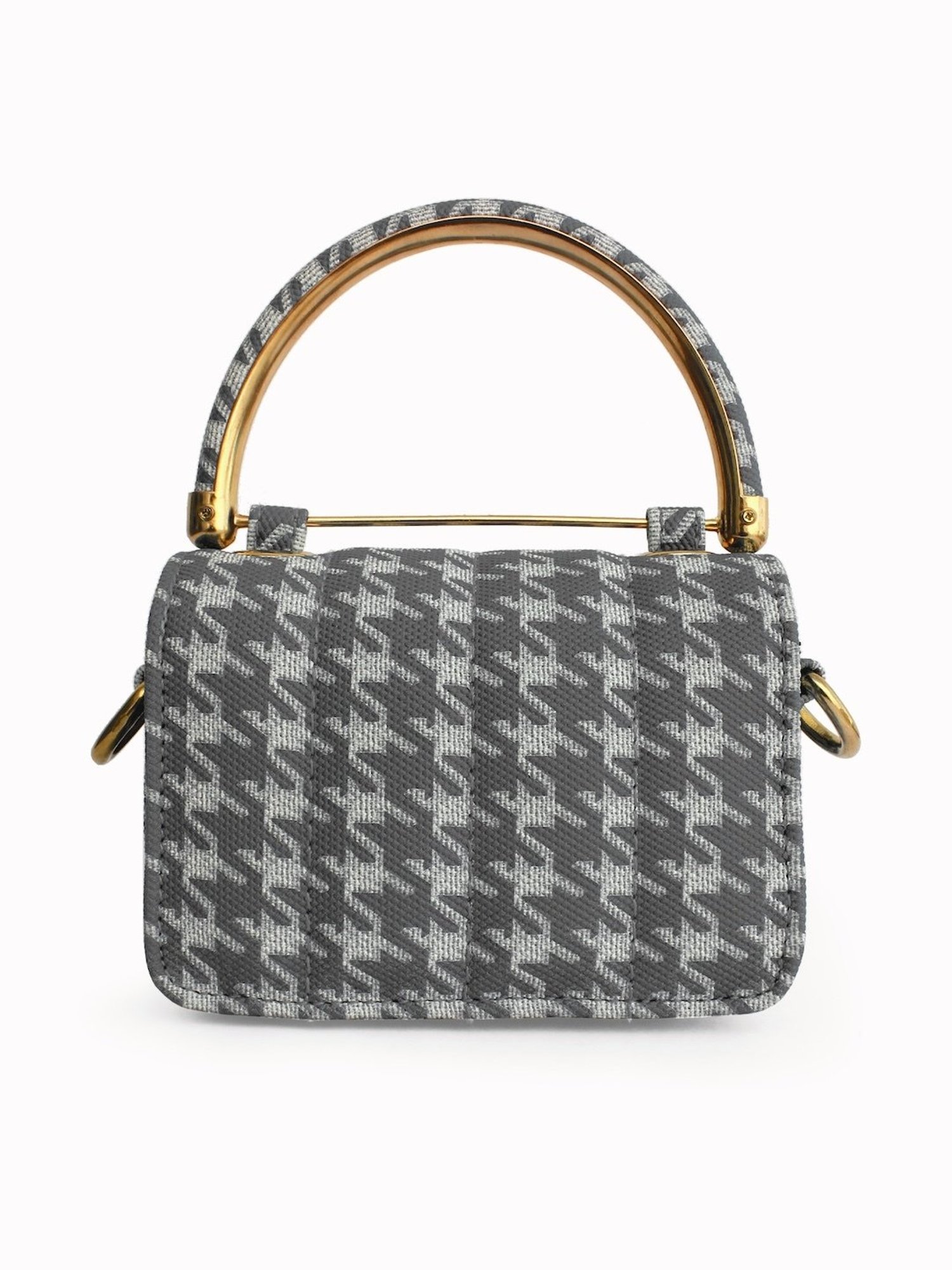 Modern Myth Nano Grey Printed Small Mini Box Bag