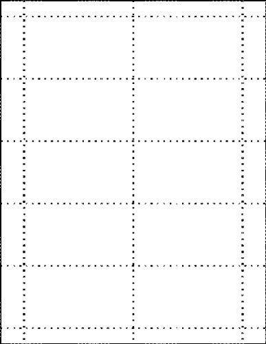 MACO ML8555 Microperforated Business Cards, 2 x 3 1/2, White (Box of 2500)