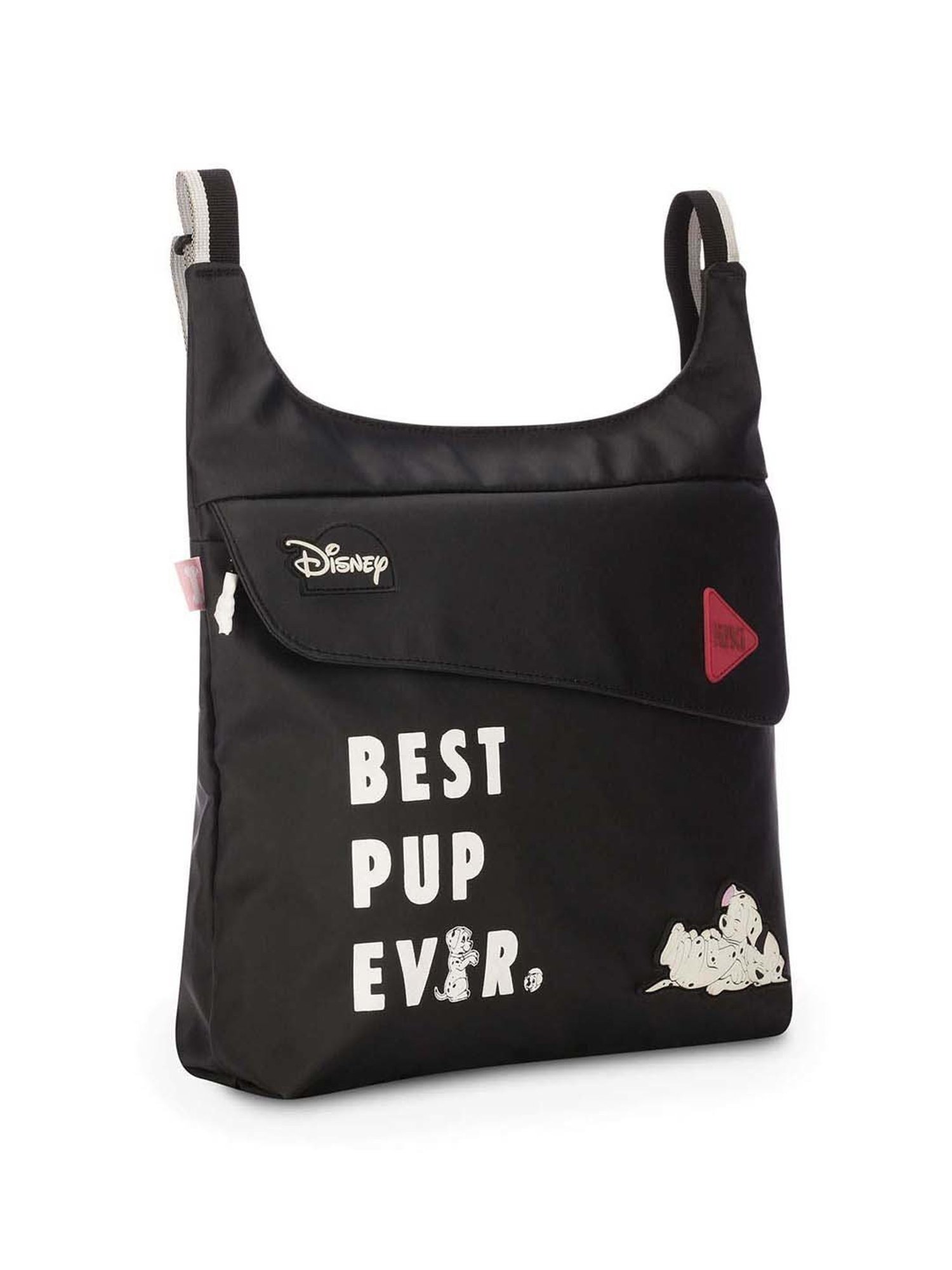 Wiki Grabbie Dalmat Black Solid Medium Cross Body Bag